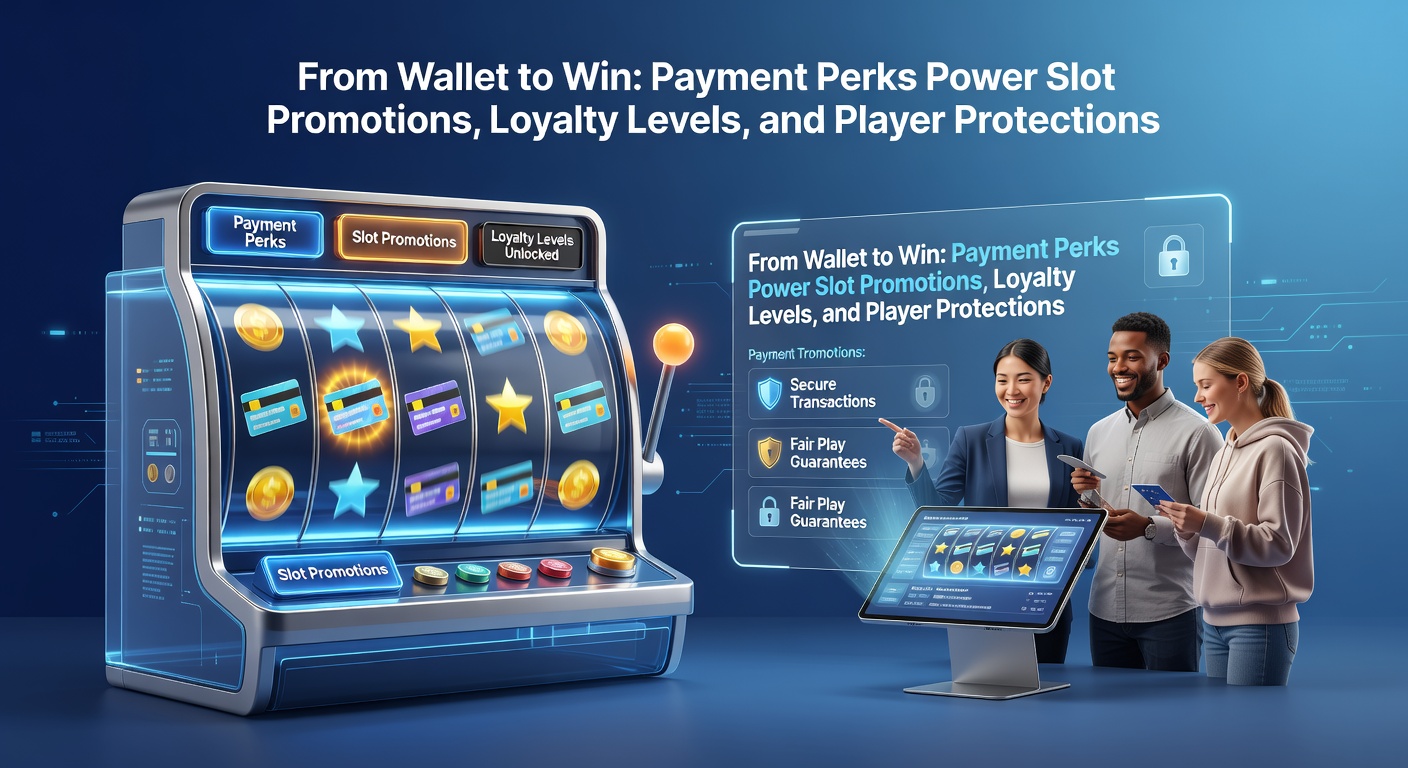 Vibrant digital wallet interface connecting to colorful slot reels, symbolizing instant payments fueling game wins
