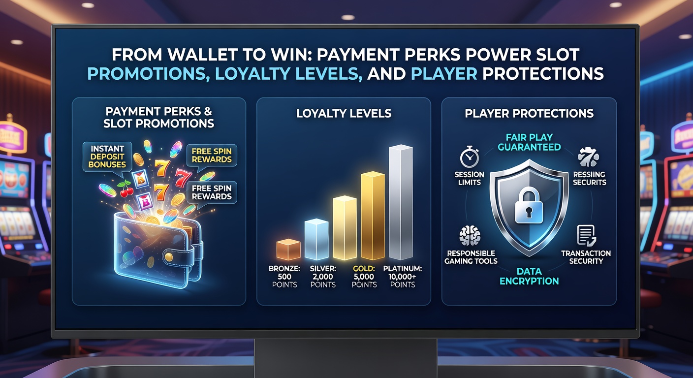 Layered graphic of loyalty tiers rising like stairs toward a glowing slot jackpot, with shield icons representing player protections