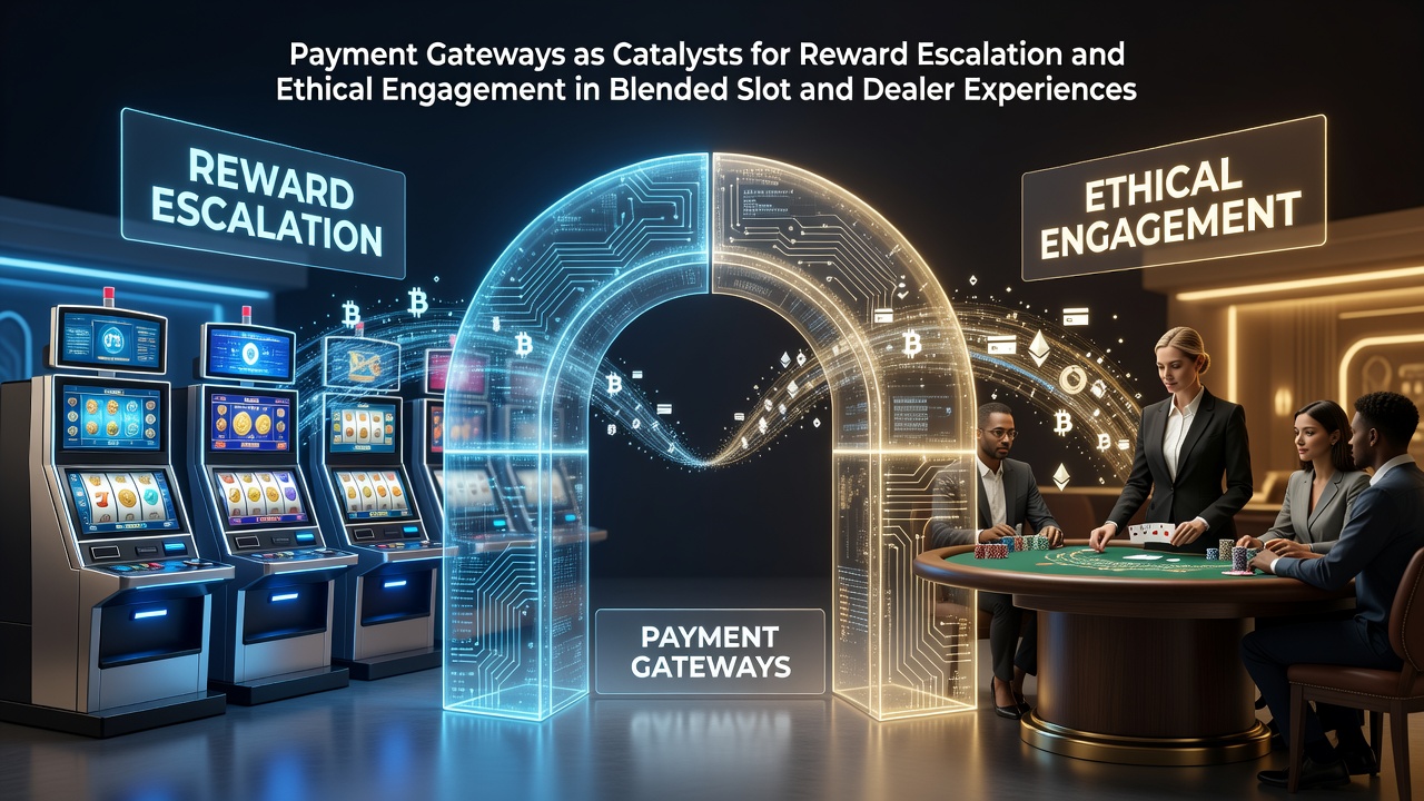 Payment gateways connecting slot machines and live dealer tables in a hybrid gaming setup