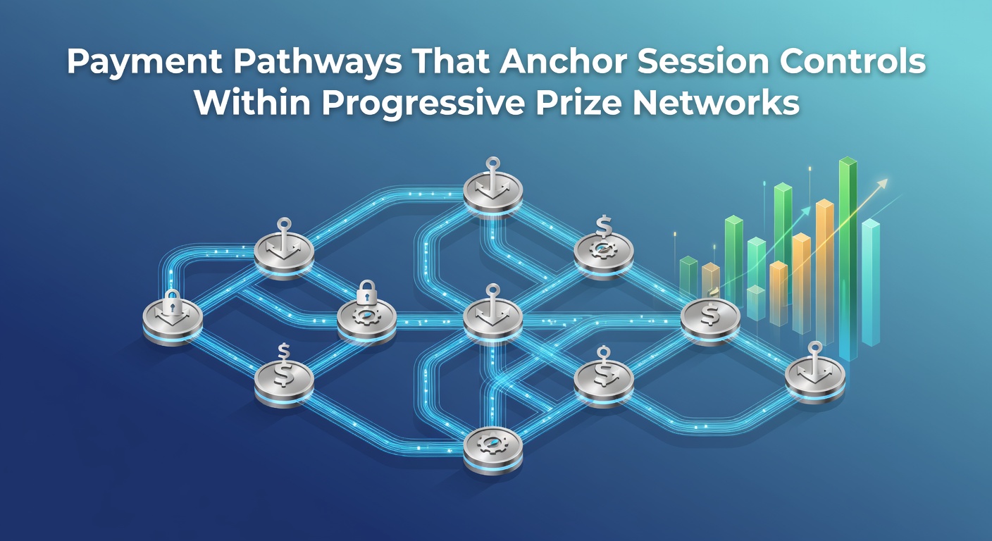 Diagram showing payment integration with session controls in progressive prize systems
