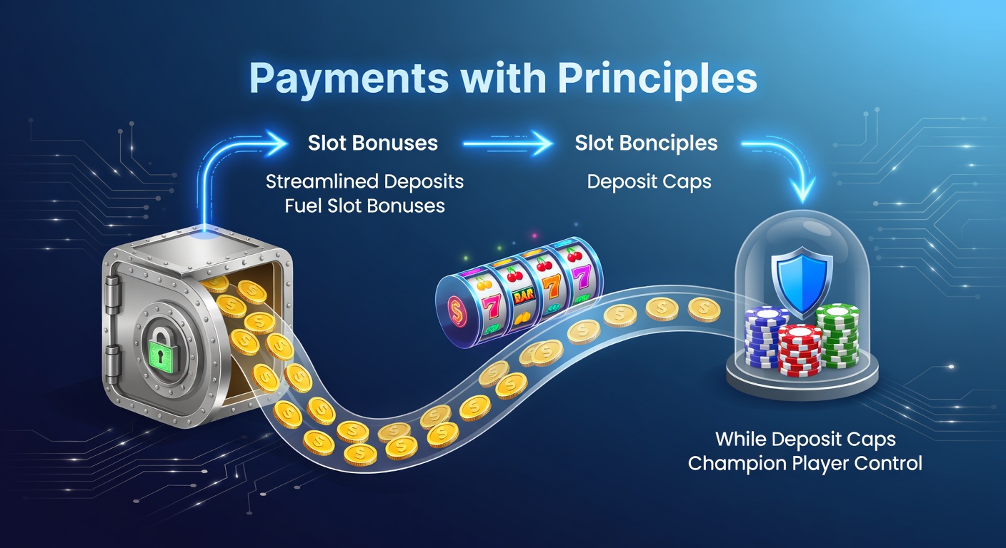 Digital wallet icons overlayed on vibrant slot reels, illustrating fast deposits unlocking bonus rounds