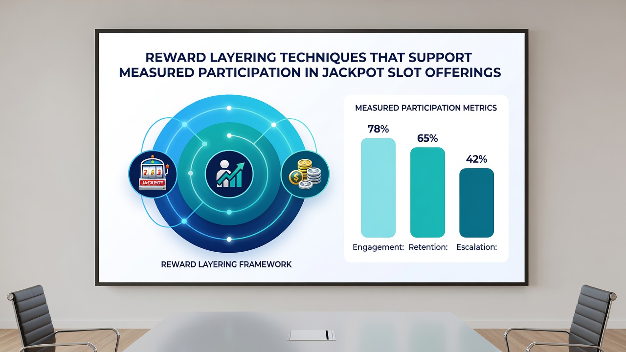 Diagram showing sequential reward layers unlocking measured jackpot participation milestones